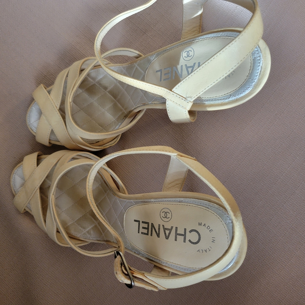Chanel Women's Tan Sandals - Picture 7 of 11
